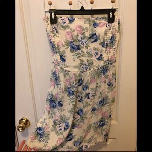 Strapless Hollister floral dress